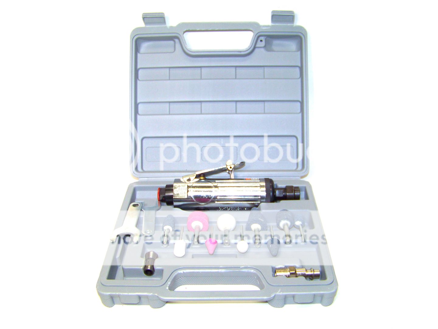 15pc 1/4" and 1/8" Collets Air Die Grinder Mounted Stones 1/4" & 1/8